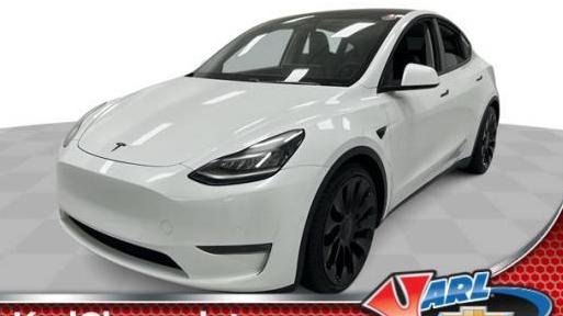 TESLA MODEL Y 2021 5YJYGDEF7MF070220 image